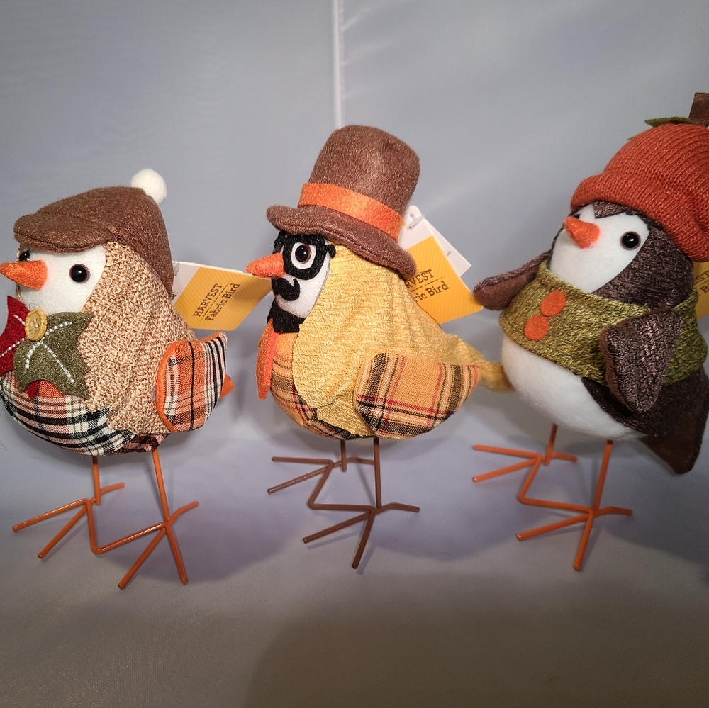 Fall Fabric Birds - Picture 4 of 8